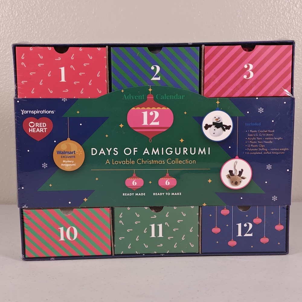 "12 Days Of Amigurumi" ADVENT CALENDAR KIT - Christmas and Holiday CROCHET
